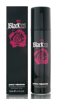 black xs deodorant spray